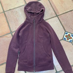 Lululemon Scuba Full Zip hoodie maroon size 2